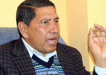 Interview with Spokesperson and Secretariat Member Narayan Kaji Shrestha, in Kathmandu, on Sunday, March 8, 2020. Photo: Balkrishna Thapa Chhetri/THT