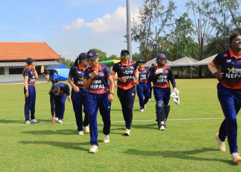 KLANG, MALAYSIA - MAY 22: Pictures from the match between Nepal and Malaysia during the Malaysia Women's vs Nepal Women's T20i Bilateral Series 2026 at Bayuemas Oval on May 22, 2026 in Klang, Selangor, Malaysia. (Photo by Peter Lim/PhotoDesk.com.my) for Malaysian Cricket Association